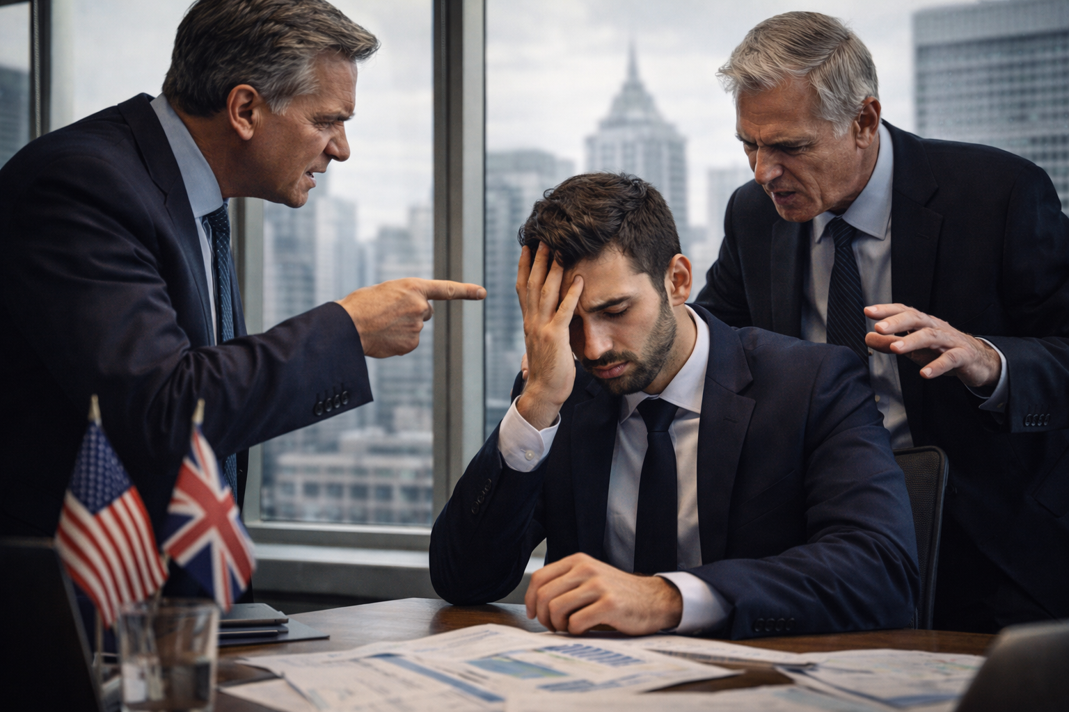 Assédio moral a executivos em empresas internacionais